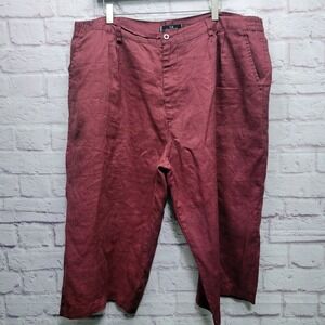 GB Collection 100% Linen Bermuda Shorts Mens 42x19 Long Tall Lightweight Travel‎